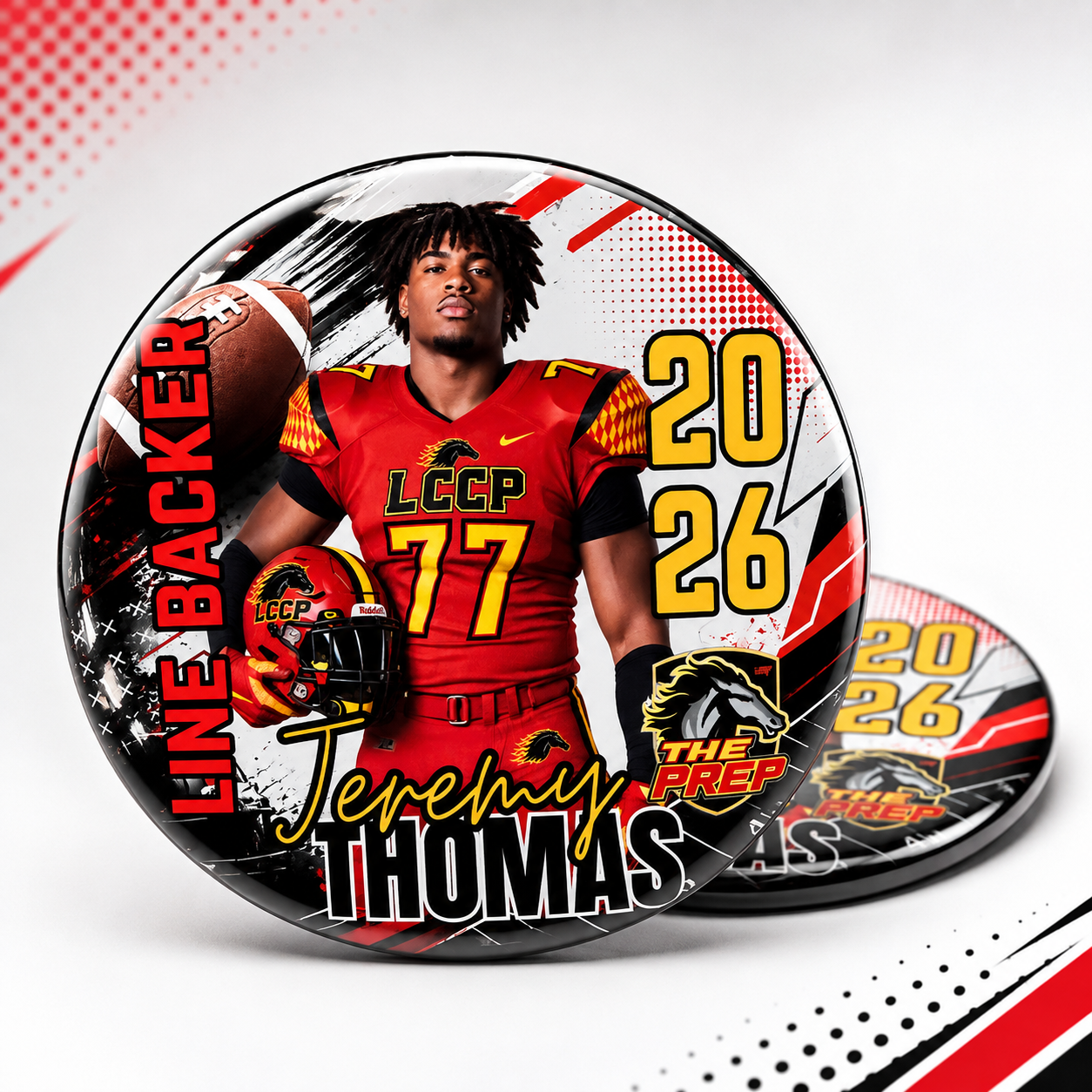 Personalized Player Photo Button