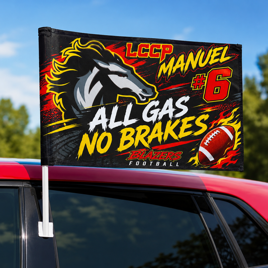 Personalized Game Day Car Flag
