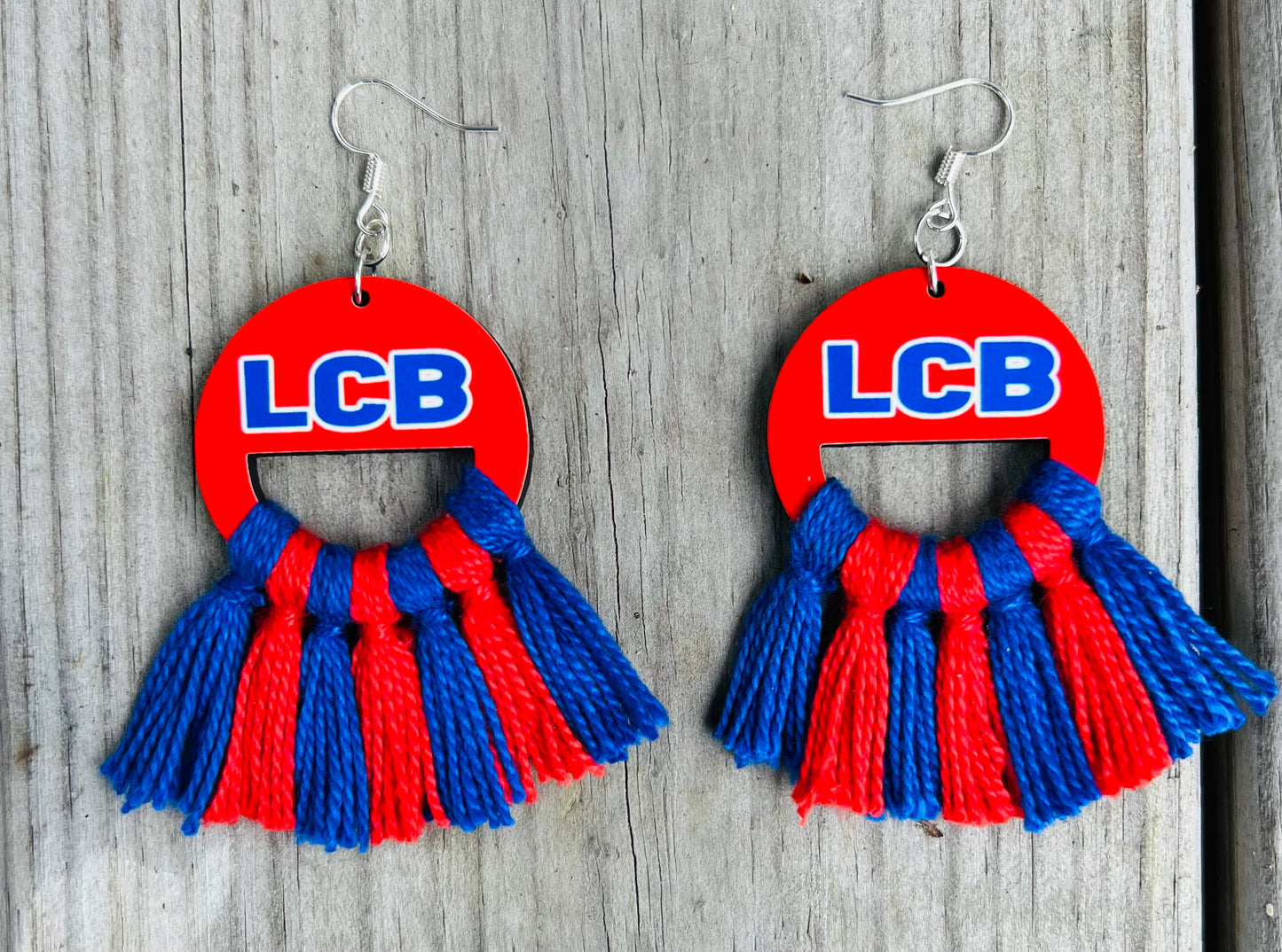 School Spirit Customized Tassel Earrings