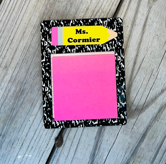 Teacher Custom Sticky Note Holder