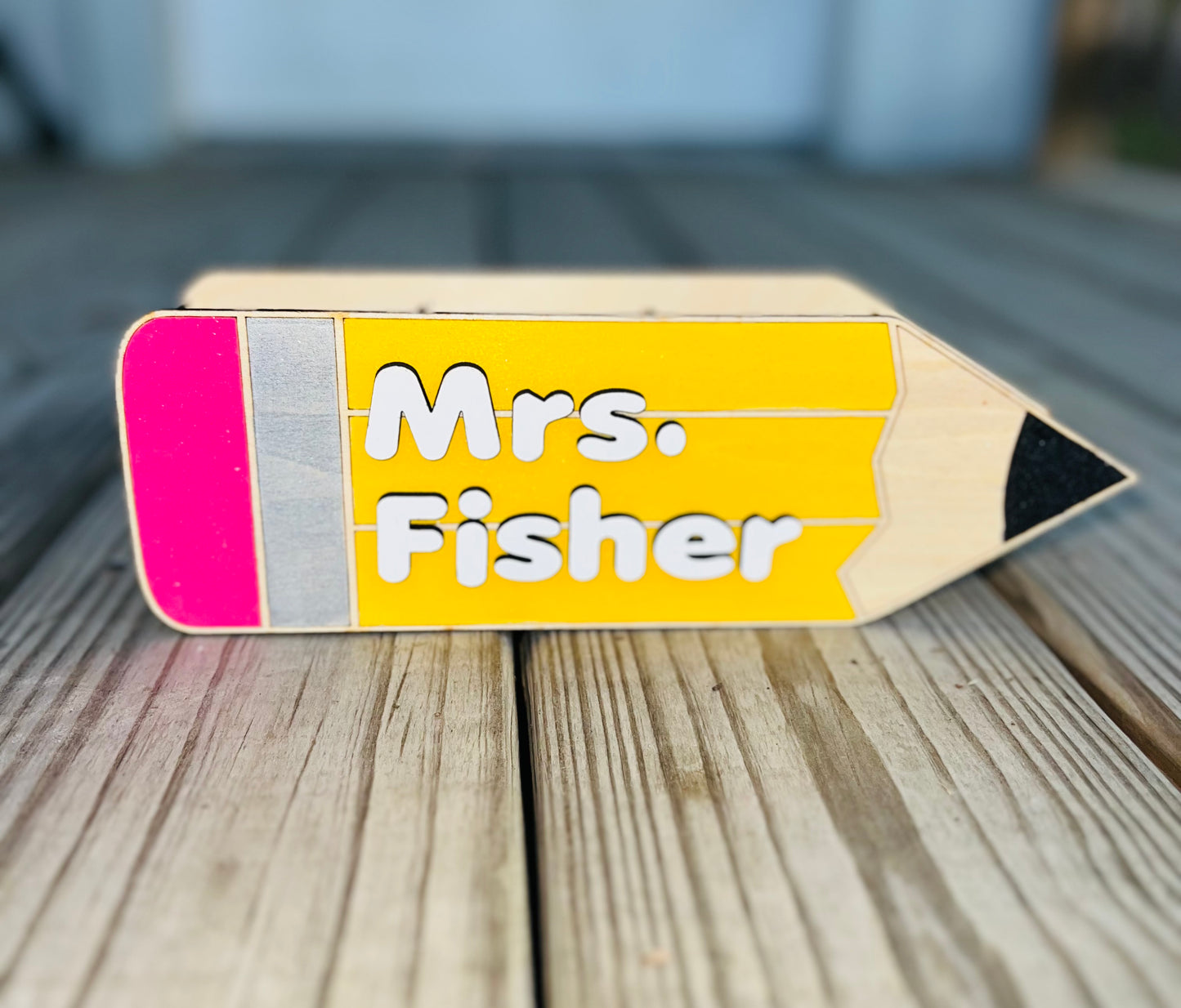 Teacher Custom Pencil Desk Organizer