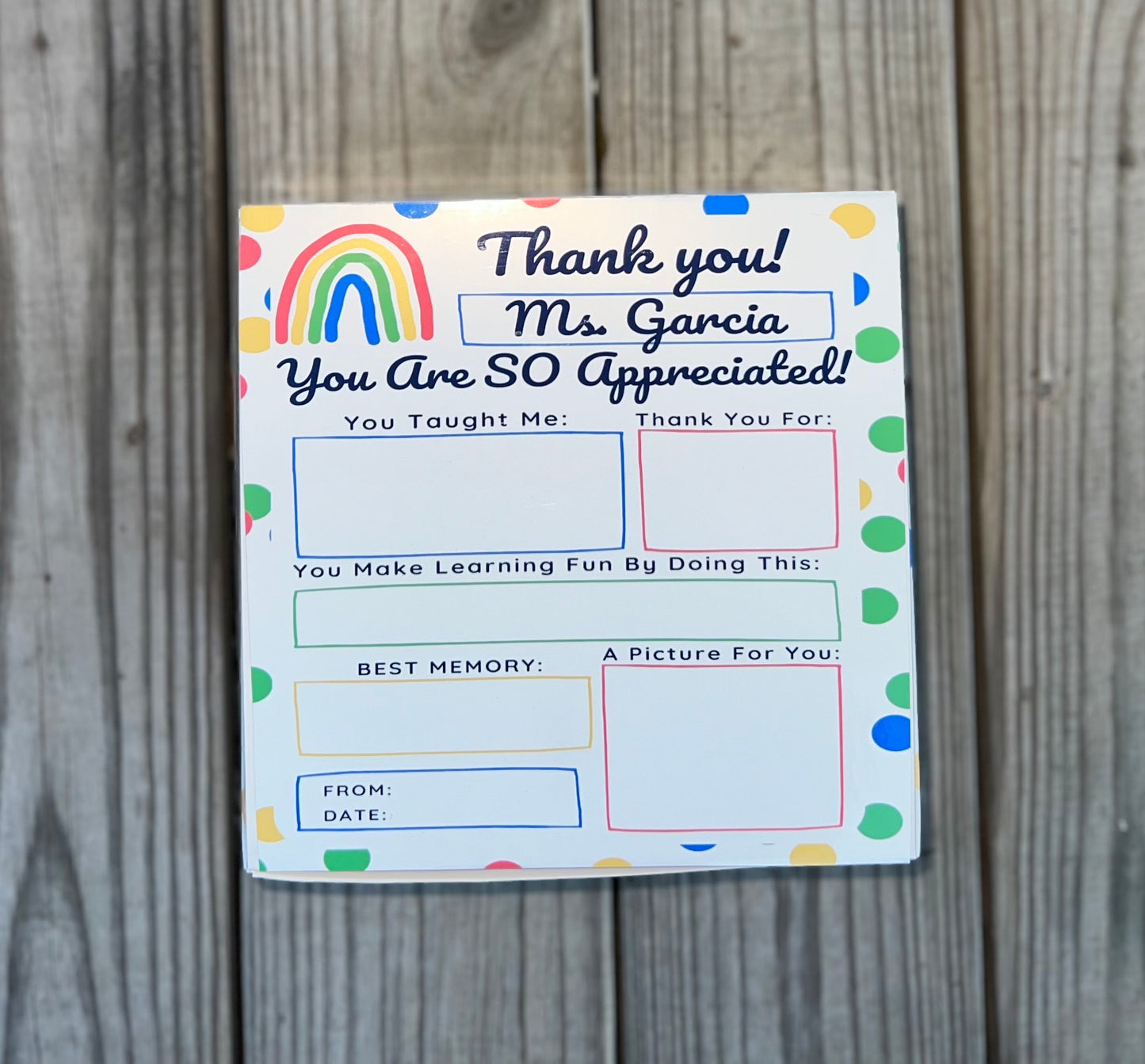 Teacher Appreciation Gift Box