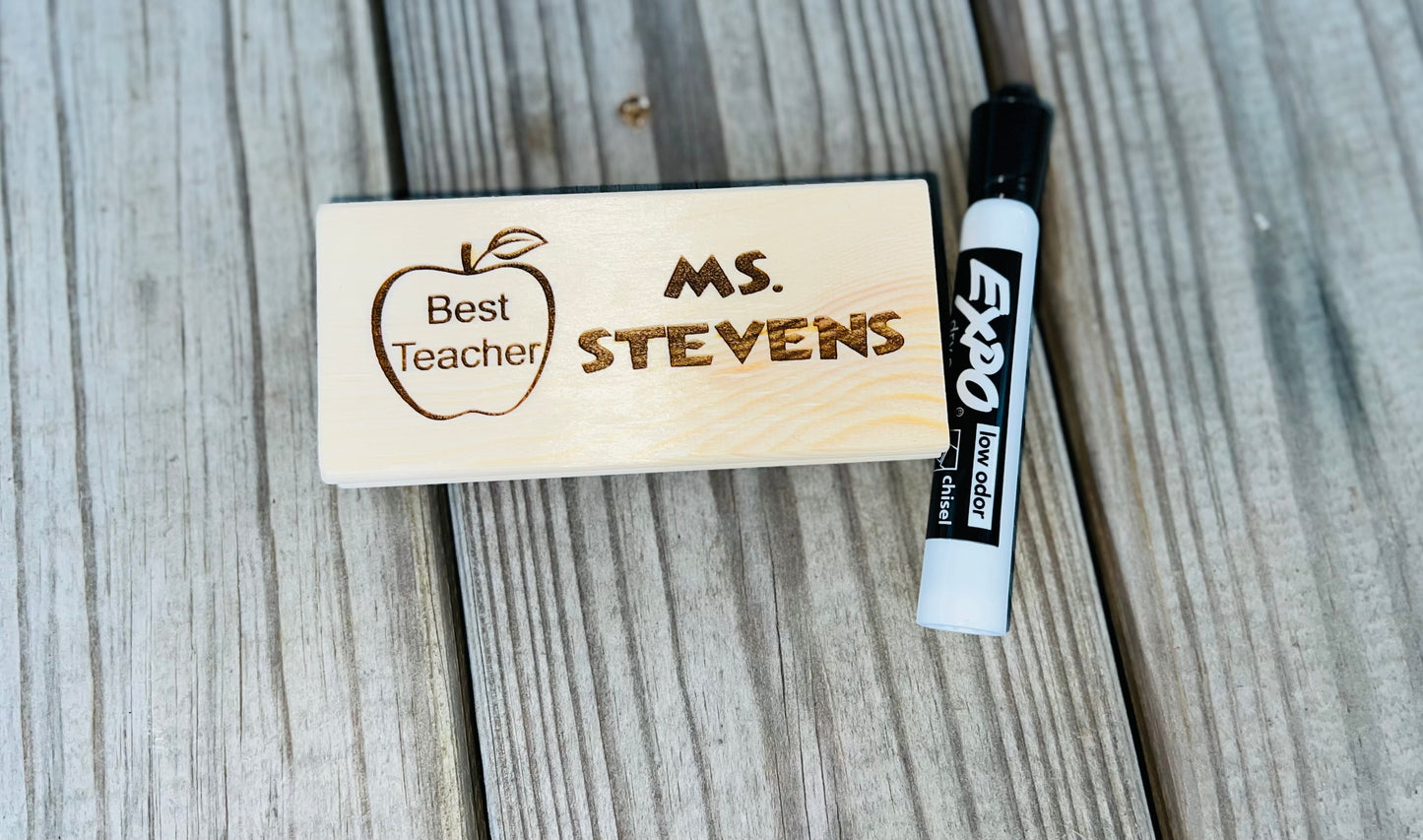 Teacher Custom Whiteboard Eraser and Expo Marker Set