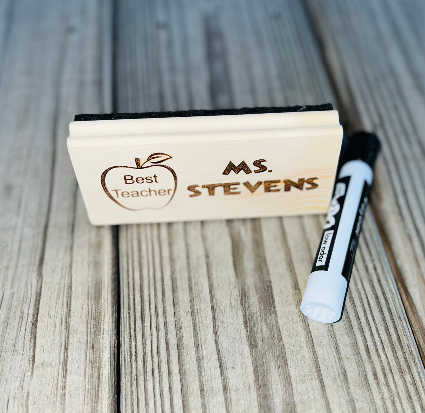 Teacher Custom Whiteboard Eraser and Expo Marker Set