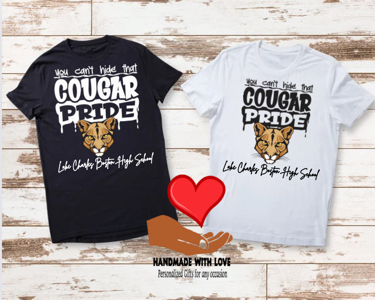 Lake Charles Boston Cougar Pride School Spirit Shirt