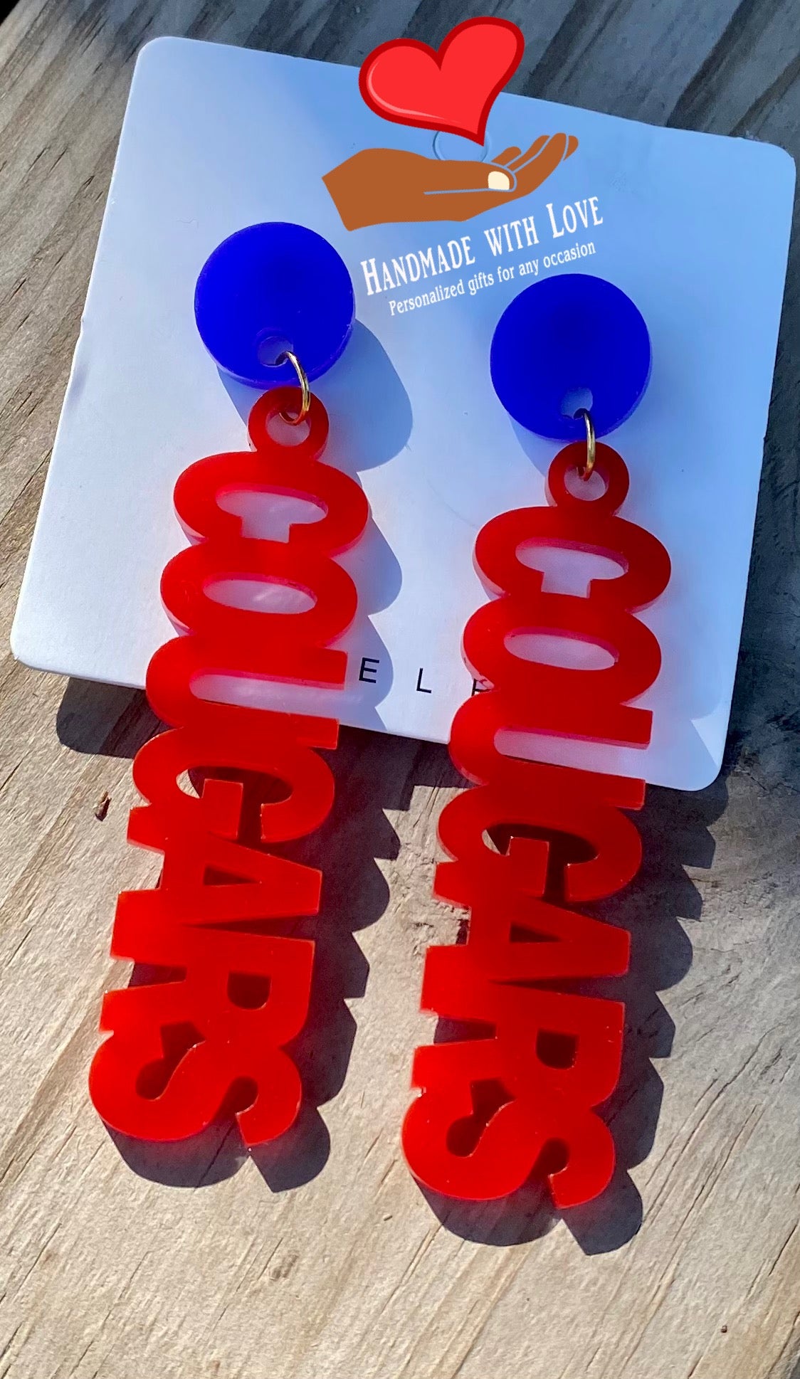 School Spirit Customized Earrings