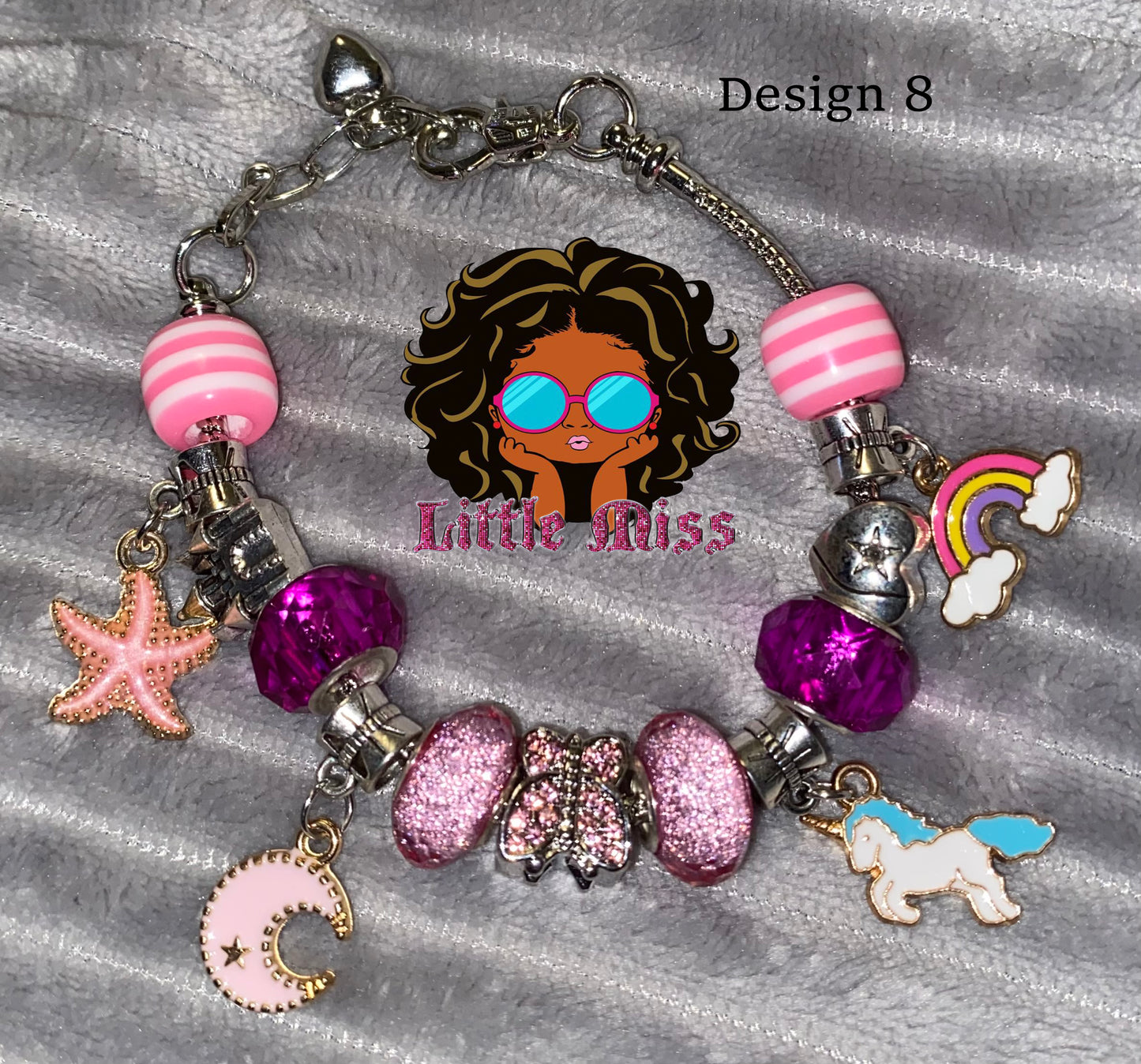 Little Miss Beaded Charm Bracelets