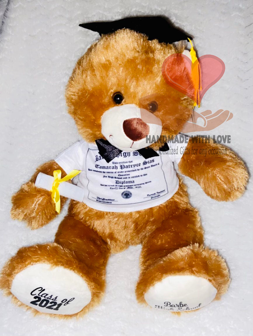 Graduation Diploma Bear