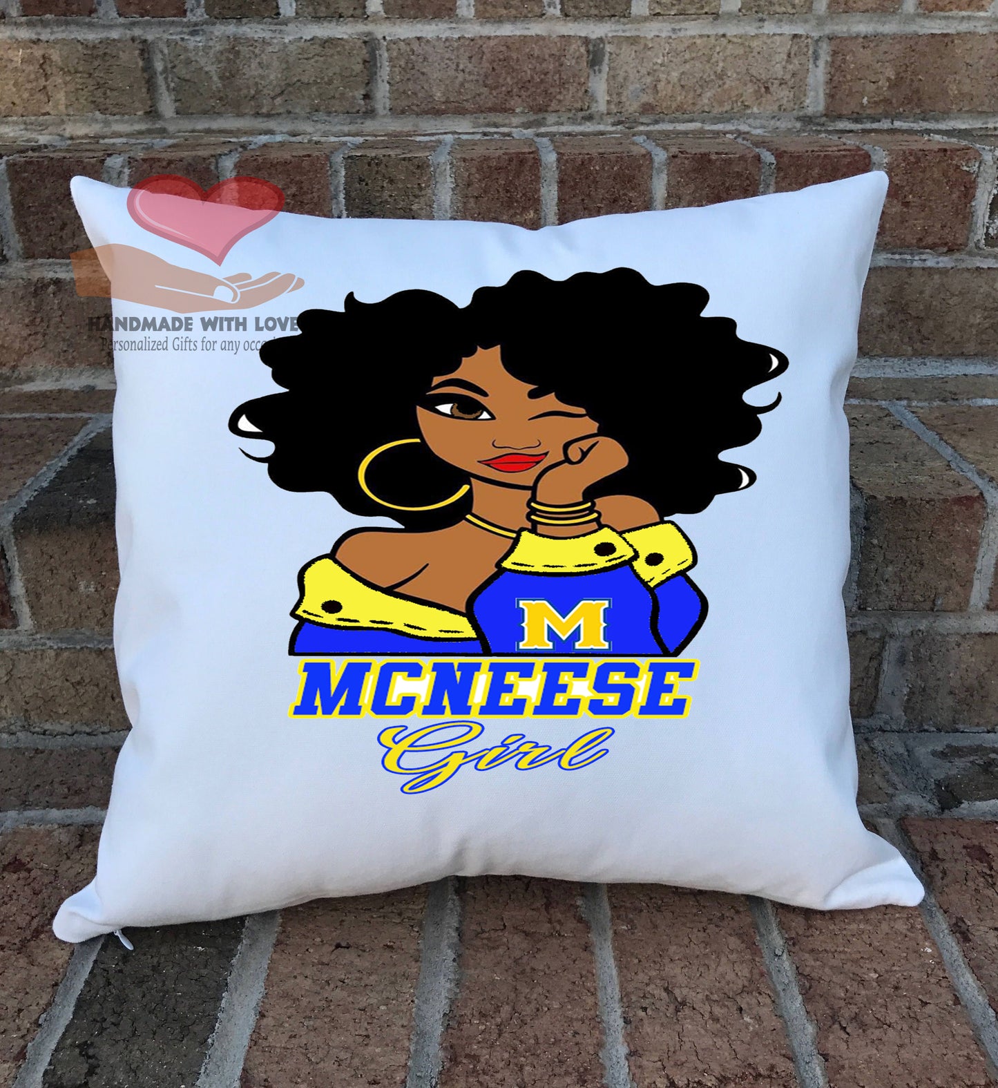 College Throw Pillow