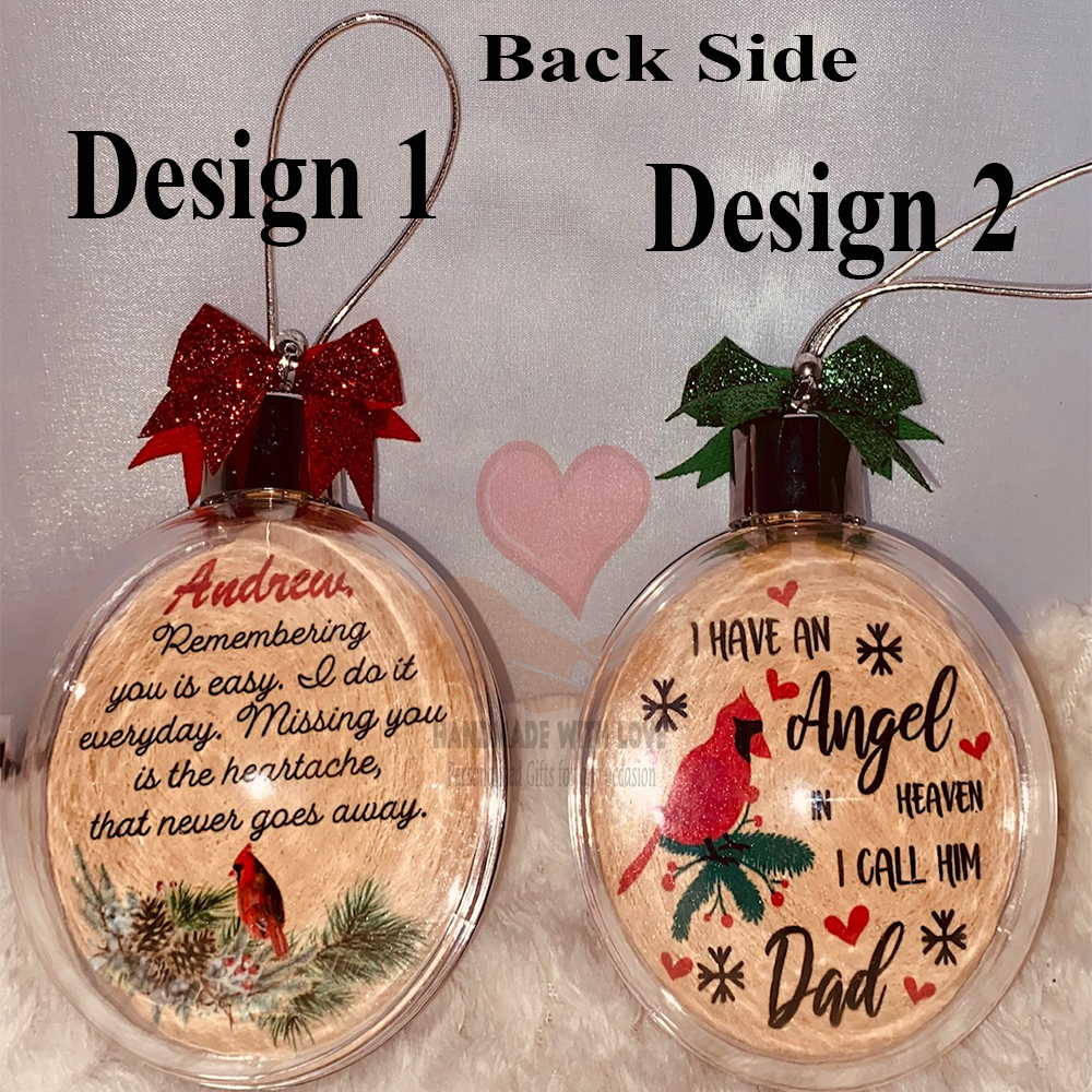 Photo Memorial Christmas Ornaments