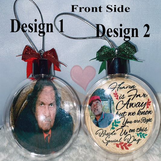 Photo Memorial Christmas Ornaments