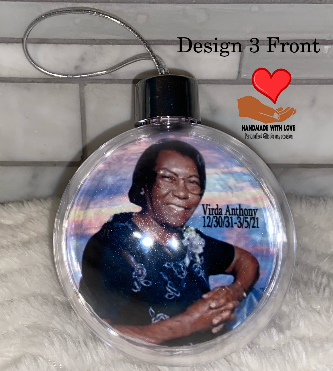 Photo Memorial Christmas Ornaments